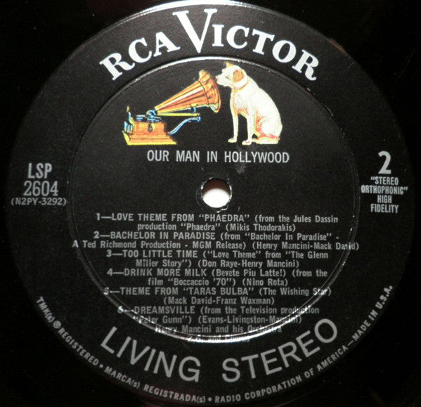 Henry Mancini : Our Man In Hollywood (LP, Album)