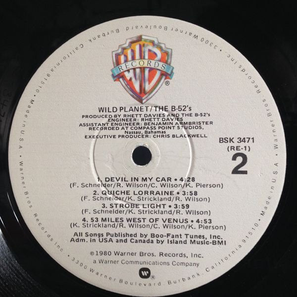 The B-52's : Wild Planet (LP, Album, Win)