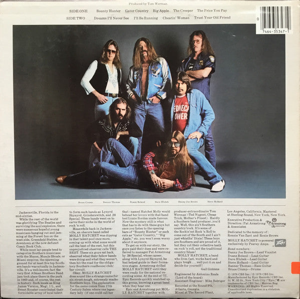 Molly Hatchet : Molly Hatchet (LP, Album, RE, RP)