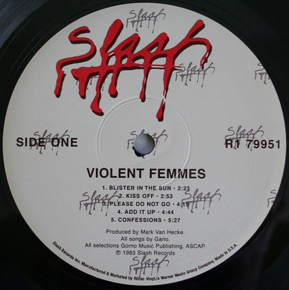 Violent Femmes : Violent Femmes (LP, Album, RE, RM, 180)