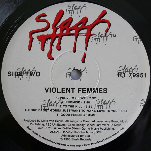 Violent Femmes : Violent Femmes (LP, Album, RE, RM, 180)