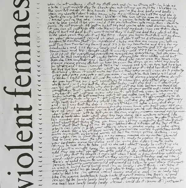 Violent Femmes : Violent Femmes (LP, Album, RE, RM, 180)