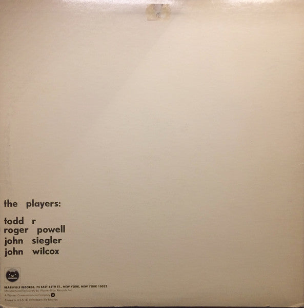Todd Rundgren : Faithful (LP, Album, Win)
