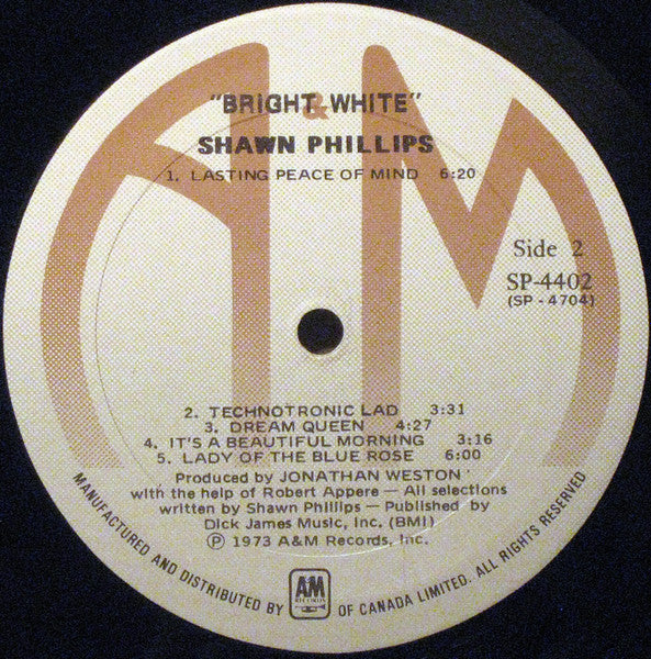 Shawn Phillips (2) : Bright White (LP, Album, RE)