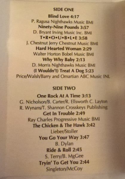 The Nighthawks (3) : Trouble (Cass, Album, Promo)