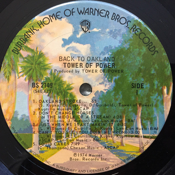 Tower Of Power : Back To Oakland (LP, Album, Ter)