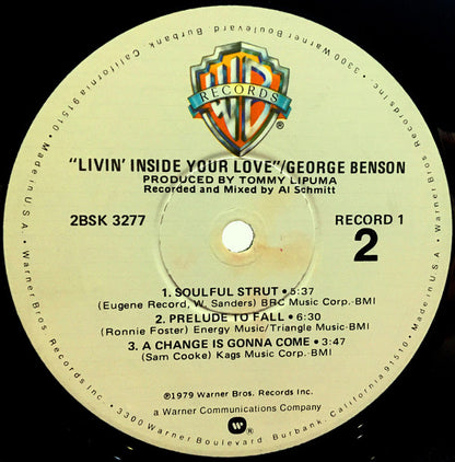 George Benson : Livin' Inside Your Love (2xLP, Album, Win)