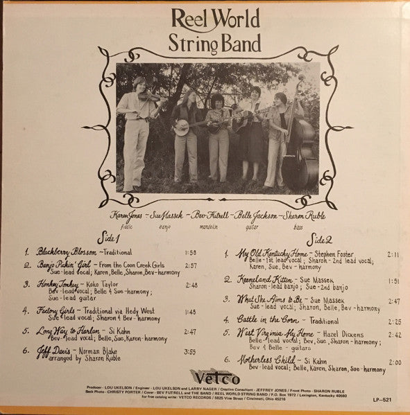 The Reel World String Band : Long Way To Harlan (LP, Album)