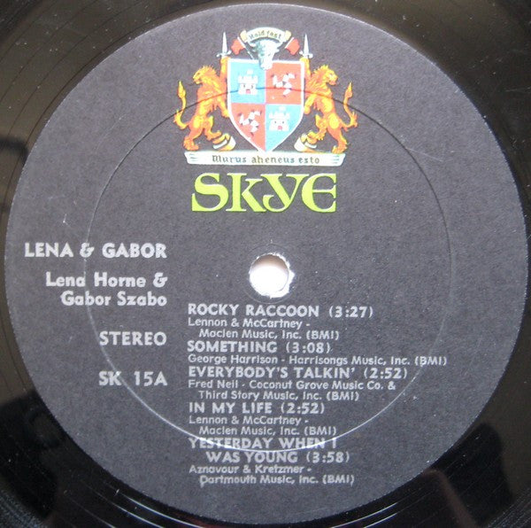 Lena Horne & Gabor Szabo : Lena & Gabor (LP, Album)