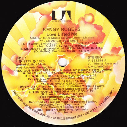 Kenny Rogers : Love Lifted Me (LP, Album, Club, Ind)