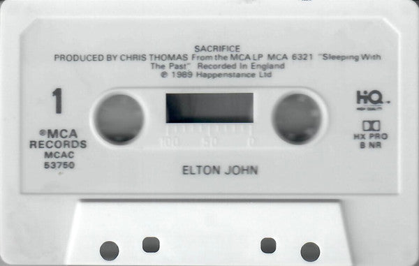 Elton John : Sacrifice (Cass, Single)