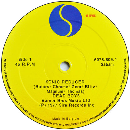 Dead Boys* : Sonic Reducer (12", Single)