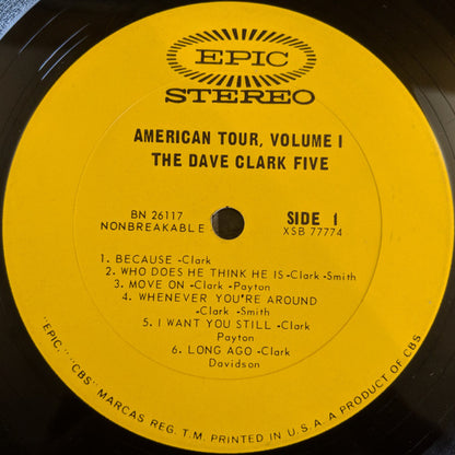 The Dave Clark Five : American Tour (LP, Album)