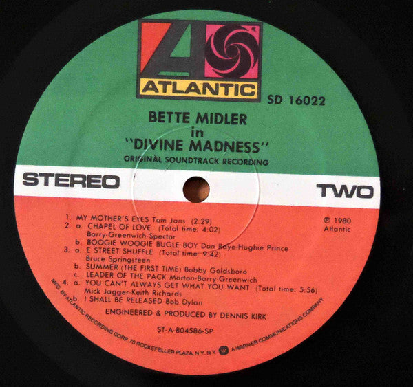 Bette Midler : Divine Madness (LP, Album, SP )