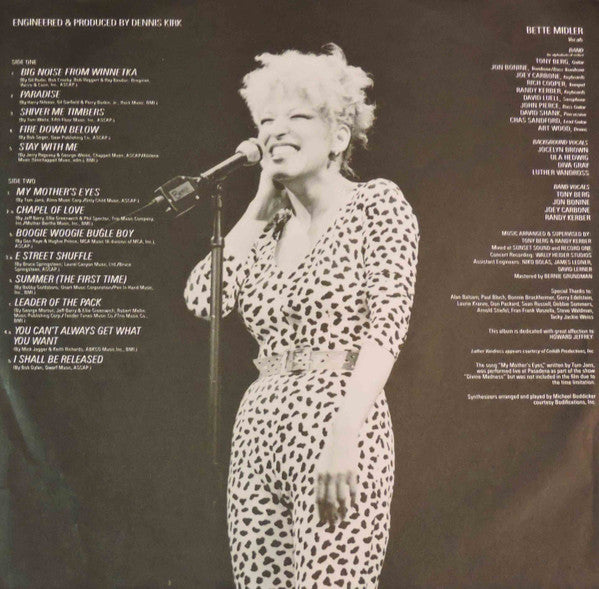 Bette Midler : Divine Madness (LP, Album, SP )