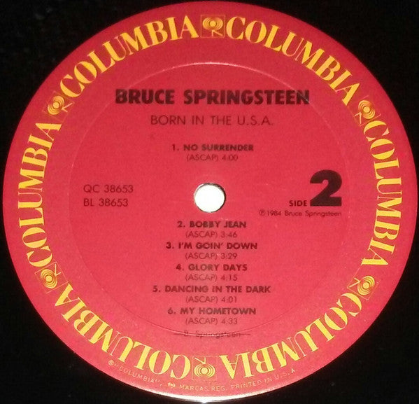 Bruce Springsteen : Born In The U.S.A. (LP, Album, Pit)