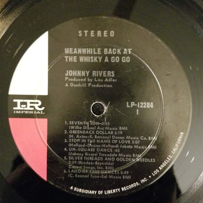 Johnny Rivers : Meanwhile Back At The Whisky À Go Go (LP, Album, RCA)