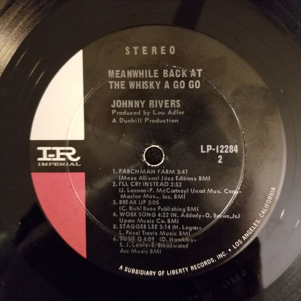 Johnny Rivers : Meanwhile Back At The Whisky À Go Go (LP, Album, RCA)