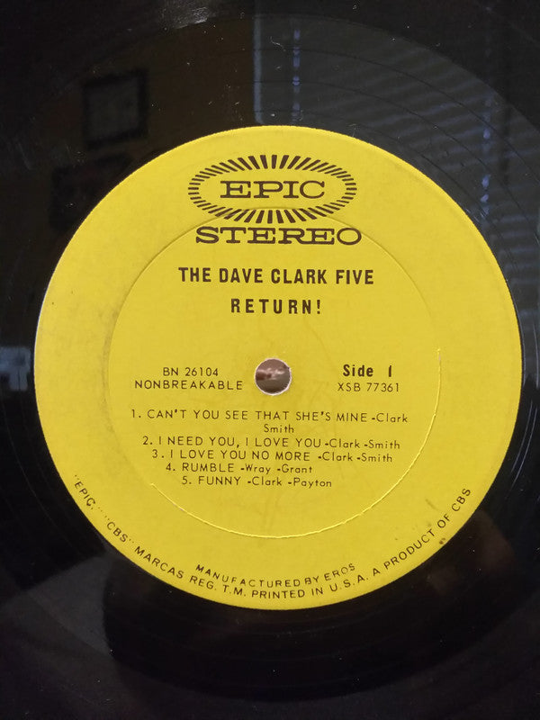 The Dave Clark Five : The Dave Clark Five Return! (LP, Album)