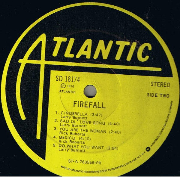 Firefall : Firefall (LP, Album, PR )