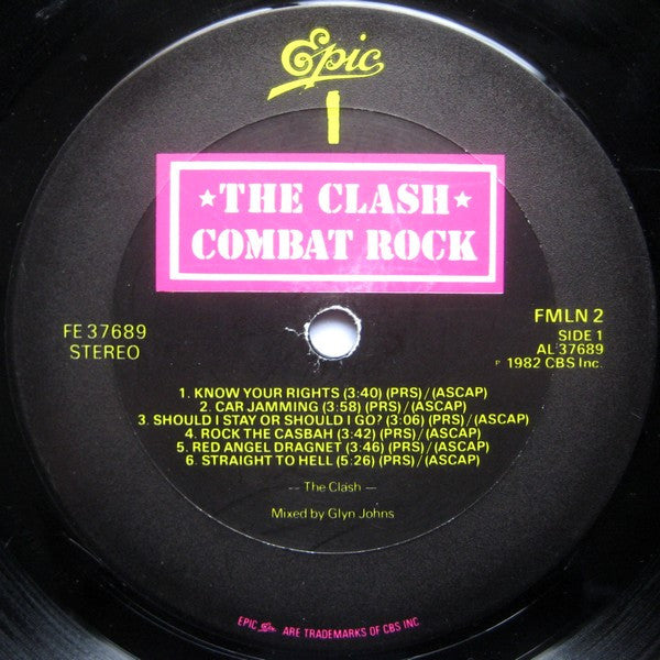 The Clash : Combat Rock (LP, Album, Car)