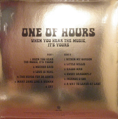 One Of Hours : When You Hear The Music, It's Yours (LP, Album)