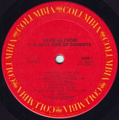 Jane Olivor : The Best Side Of Goodbye (LP, Album, San)