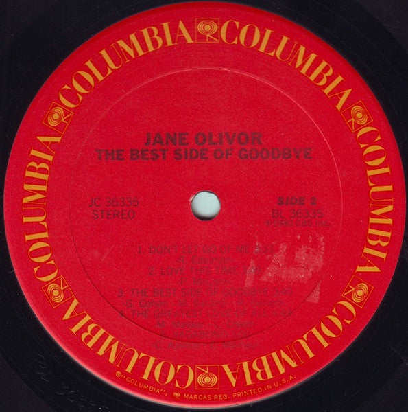 Jane Olivor : The Best Side Of Goodbye (LP, Album, San)