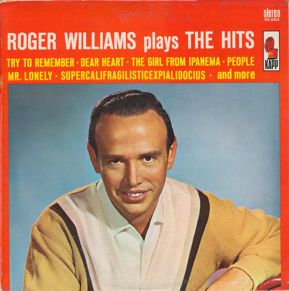 Roger Williams (2) : Roger Williams Plays The Hits (LP, Album)