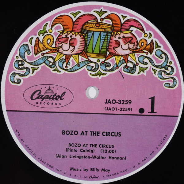 Various : Bozo At The Circus (LP, Comp, Mono)