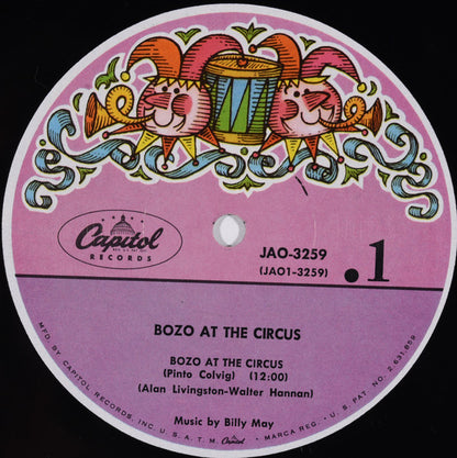 Various : Bozo At The Circus (LP, Comp, Mono)