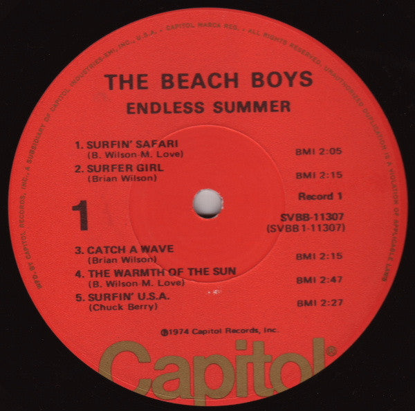 The Beach Boys : Endless Summer (2xLP, Comp, RE, Win)