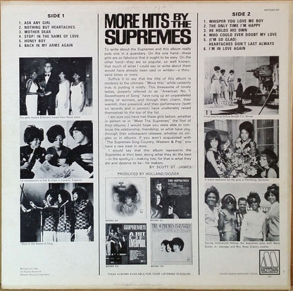 The Supremes : More Hits By The Supremes (LP, Album, Pit)