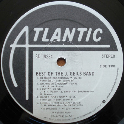 The J. Geils Band : Best Of The J. Geils Band (LP, Comp, Spe)