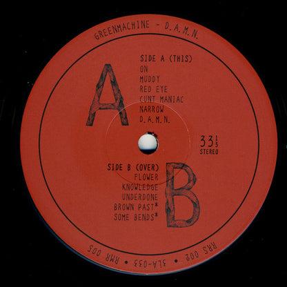 Greenmachine : D.A.M.N. (LP, Ltd, RM)