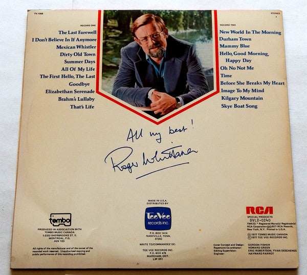 Roger Whittaker : All My Best (2xLP, Comp, Ind)