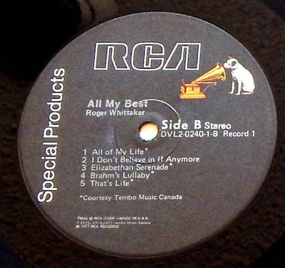 Roger Whittaker : All My Best (2xLP, Comp, Ind)