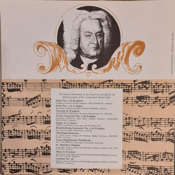 Stephen Murray (2) : Bach-His Life And Music With Stephen Murray  (10")