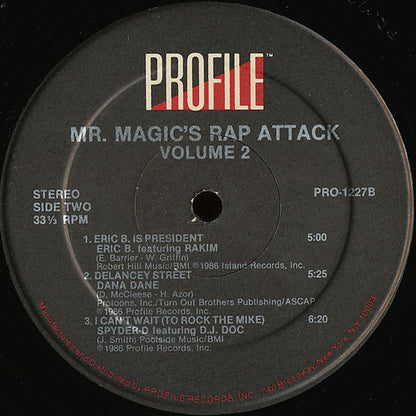 Various : Mr. Magic's Rap Attack Volume 2 (2xLP, Comp)