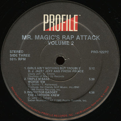 Various : Mr. Magic's Rap Attack Volume 2 (2xLP, Comp)