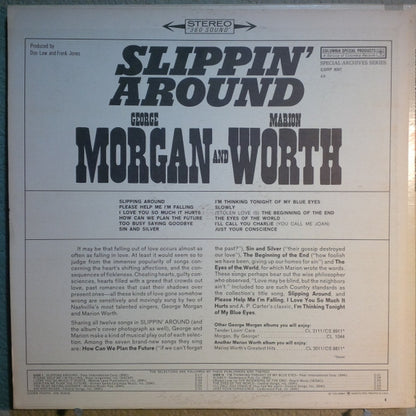 George Morgan (2) And Marion Worth : Slippin' Around (LP, Album, RE)