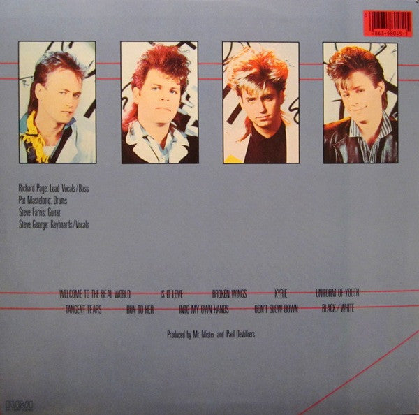 Mr. Mister : Welcome To The Real World (LP, Album, Bro)