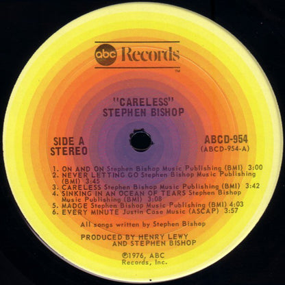 Stephen Bishop : Careless (LP, Album, San)