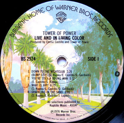 Tower Of Power : Live And In Living Color (LP, Album, Win)