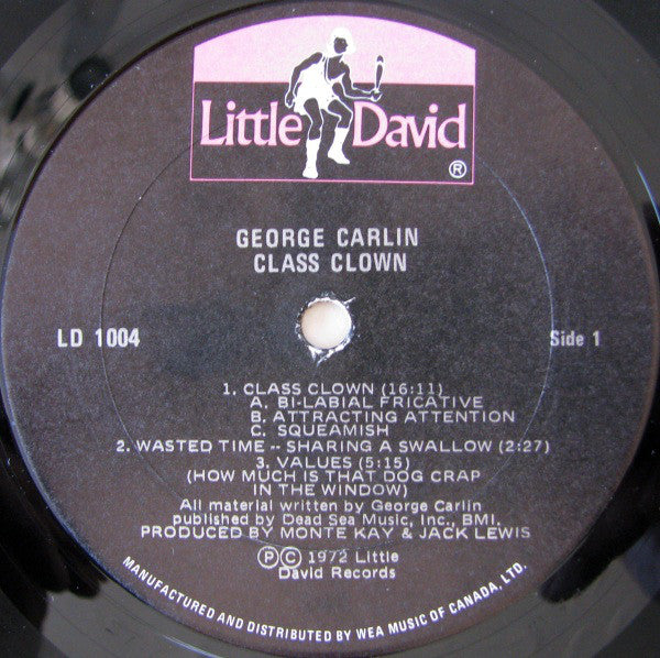 George Carlin : Class Clown (LP, Album, Gat)