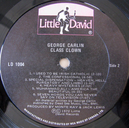 George Carlin : Class Clown (LP, Album, Gat)