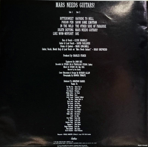 Hoodoo Gurus : Mars Needs Guitars! (LP, Album)