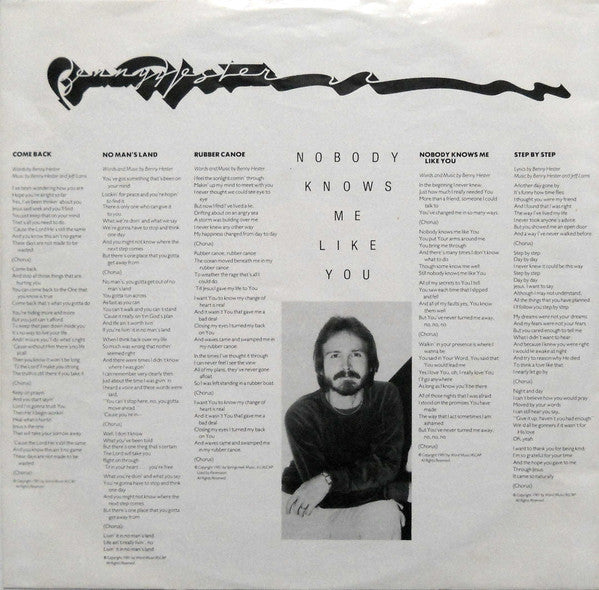 Benny Hester : Nobody Knows Me Like You (LP, Album)