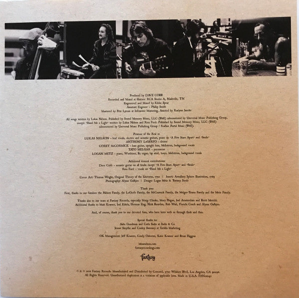 Lukas Nelson & Promise Of The Real : A Few Stars Apart (LP, Album, "In)