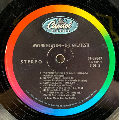 Wayne Newton : The Greatest! (LP, Album, Pin)